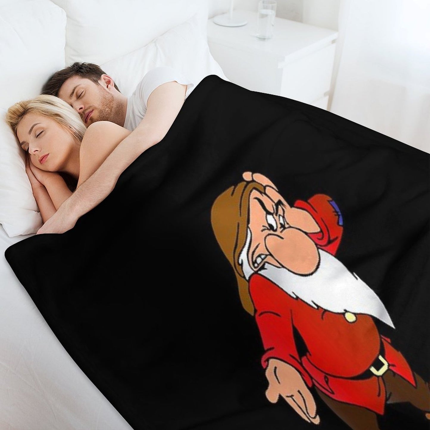 Grumpy Dwarf Throw Blanket