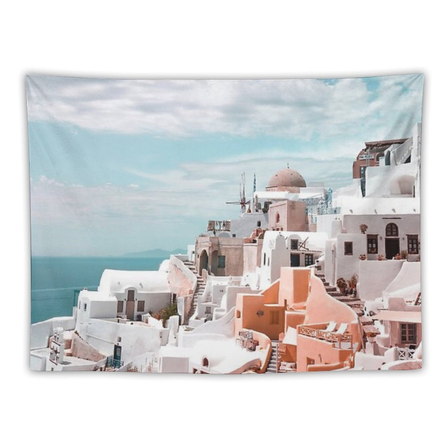 Santorini Oia Greece Tapestry