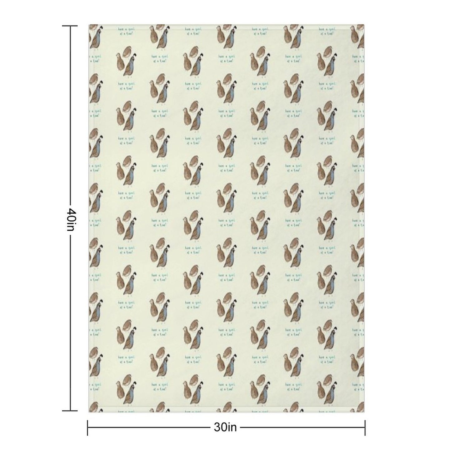 Quial of A Time Throw Blanket