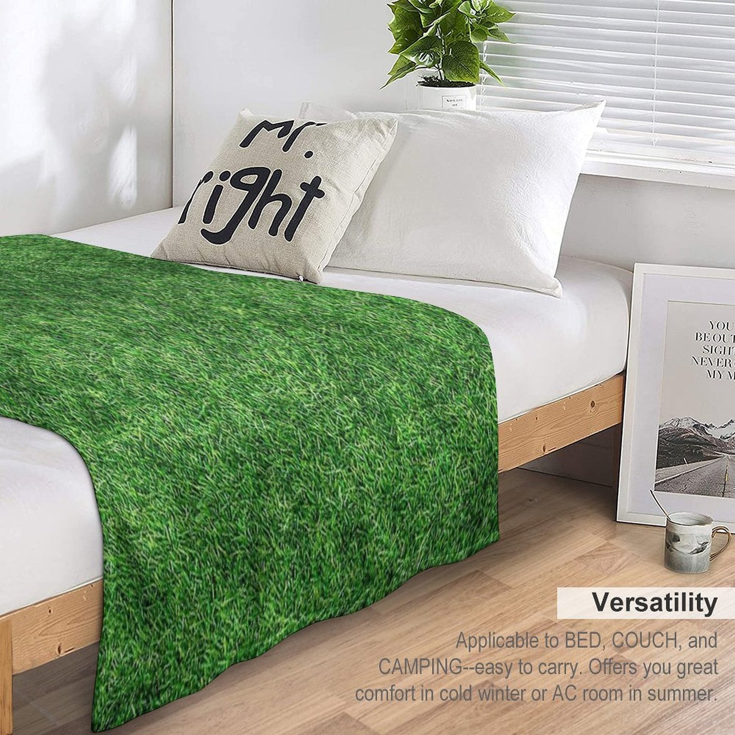 COOL !!!! GRASS BLANKET !!!! Throw Blanket
