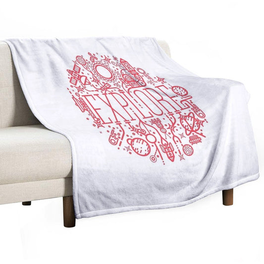 Explore Space Throw Blanket