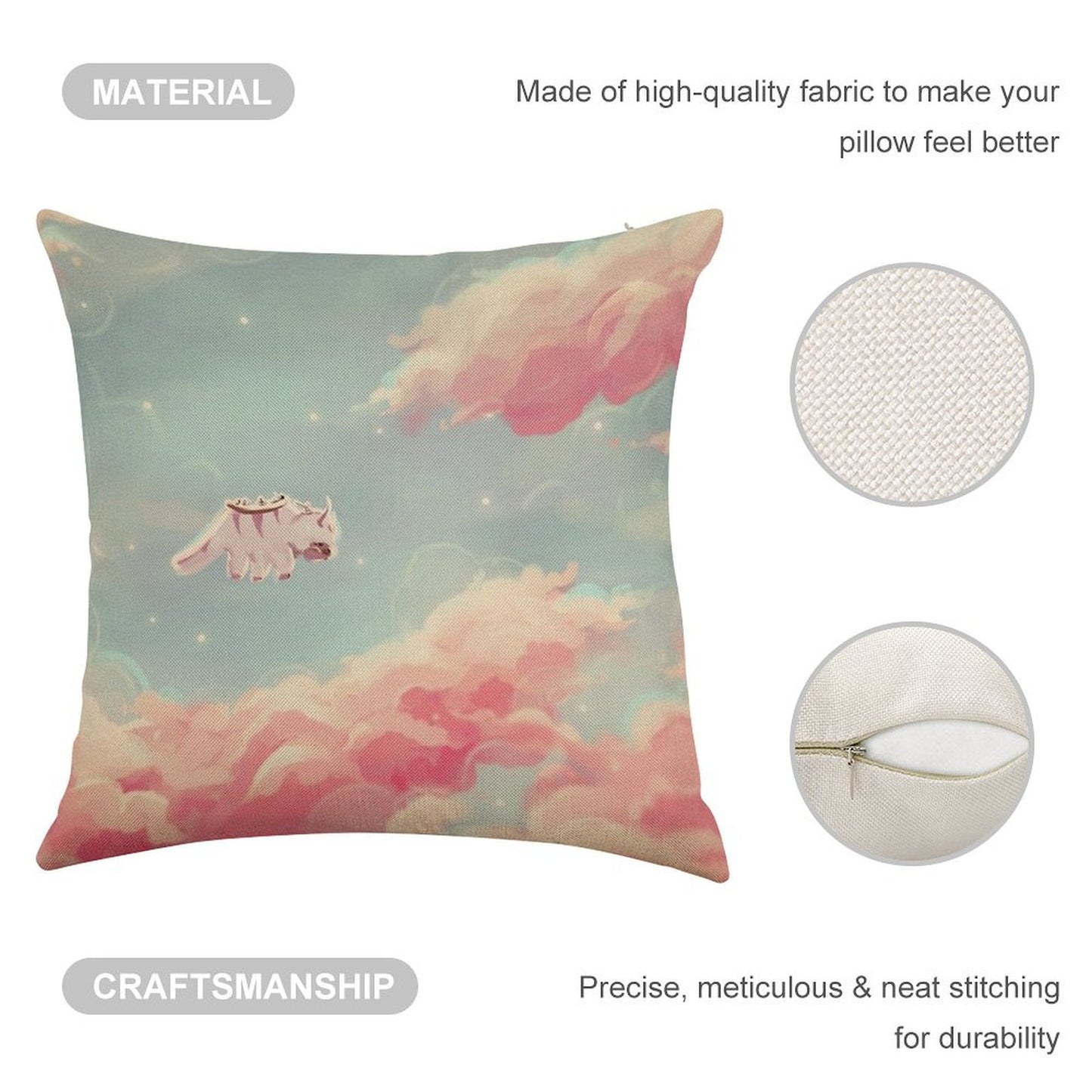 Dreamy Appa Poster V1 Linen Throw Pillow Cover