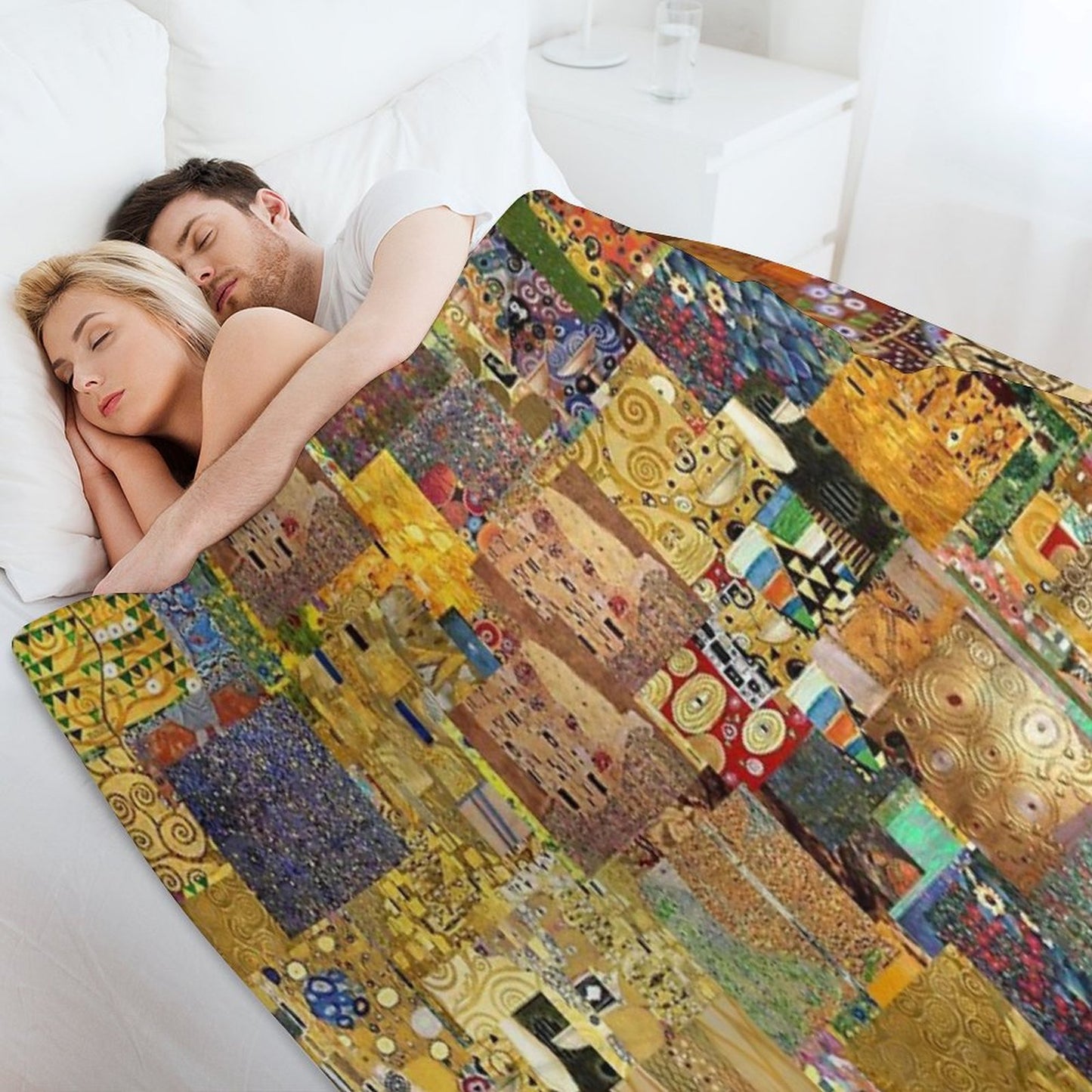 Gustav Klimt Throw Blanket