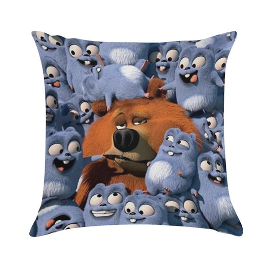 Grizzy And The Lemmings Soft Style Accent Throw Pillow