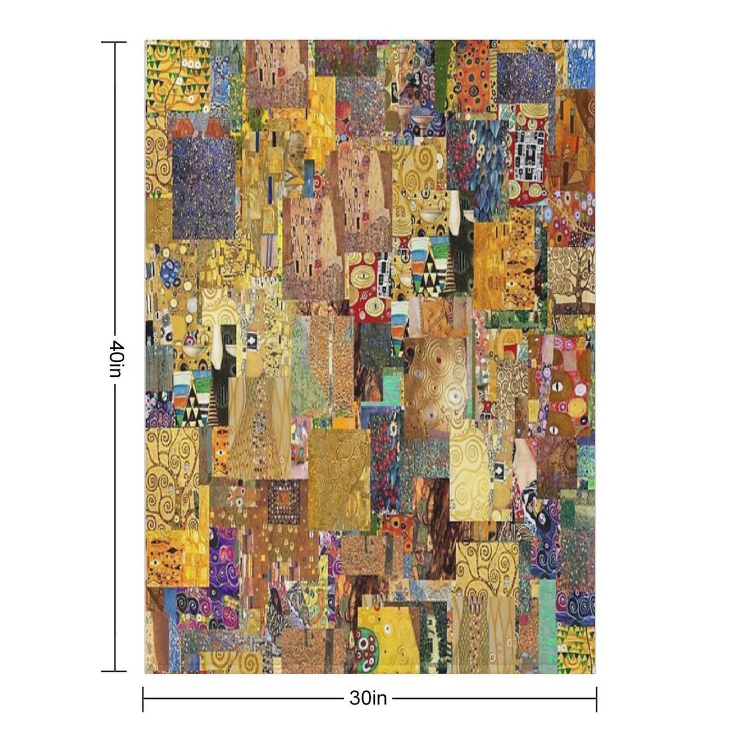 Gustav Klimt Throw Blanket