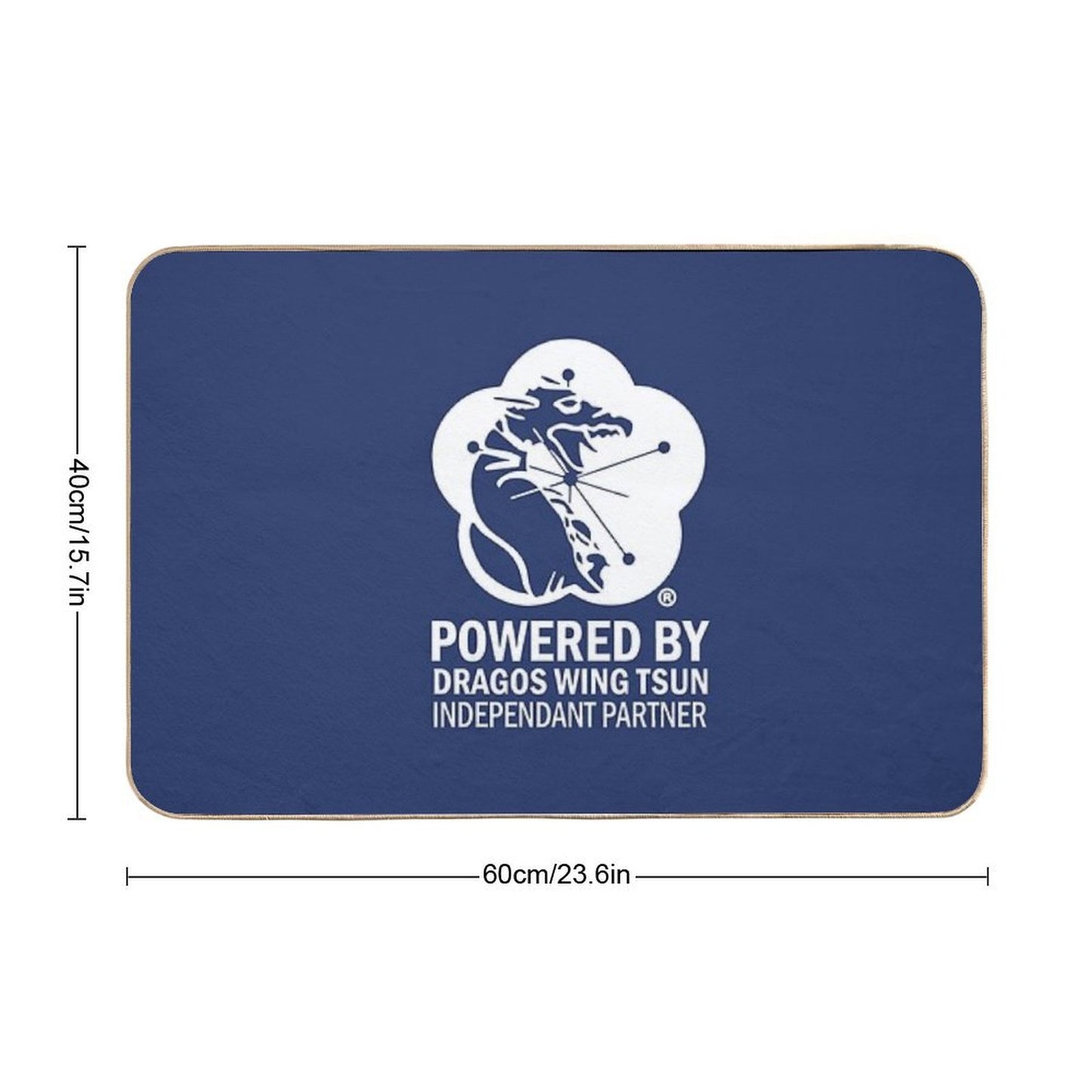 POWERED BY DRAGOS WING TSUN COLLECTION Easy To Clean Bath Mat