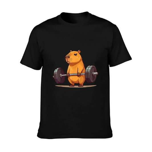 Deadlift Capybara Funny Fitness Capy Lover Men Women Kids T-Shirt