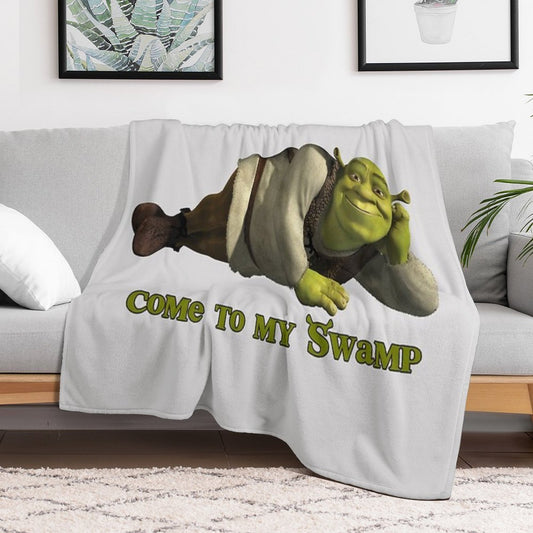 Come to My Swamp - Shrek Throw Blanket