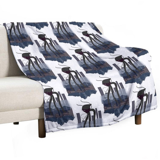War of The Worlds Martian Tripod Throw Blanket