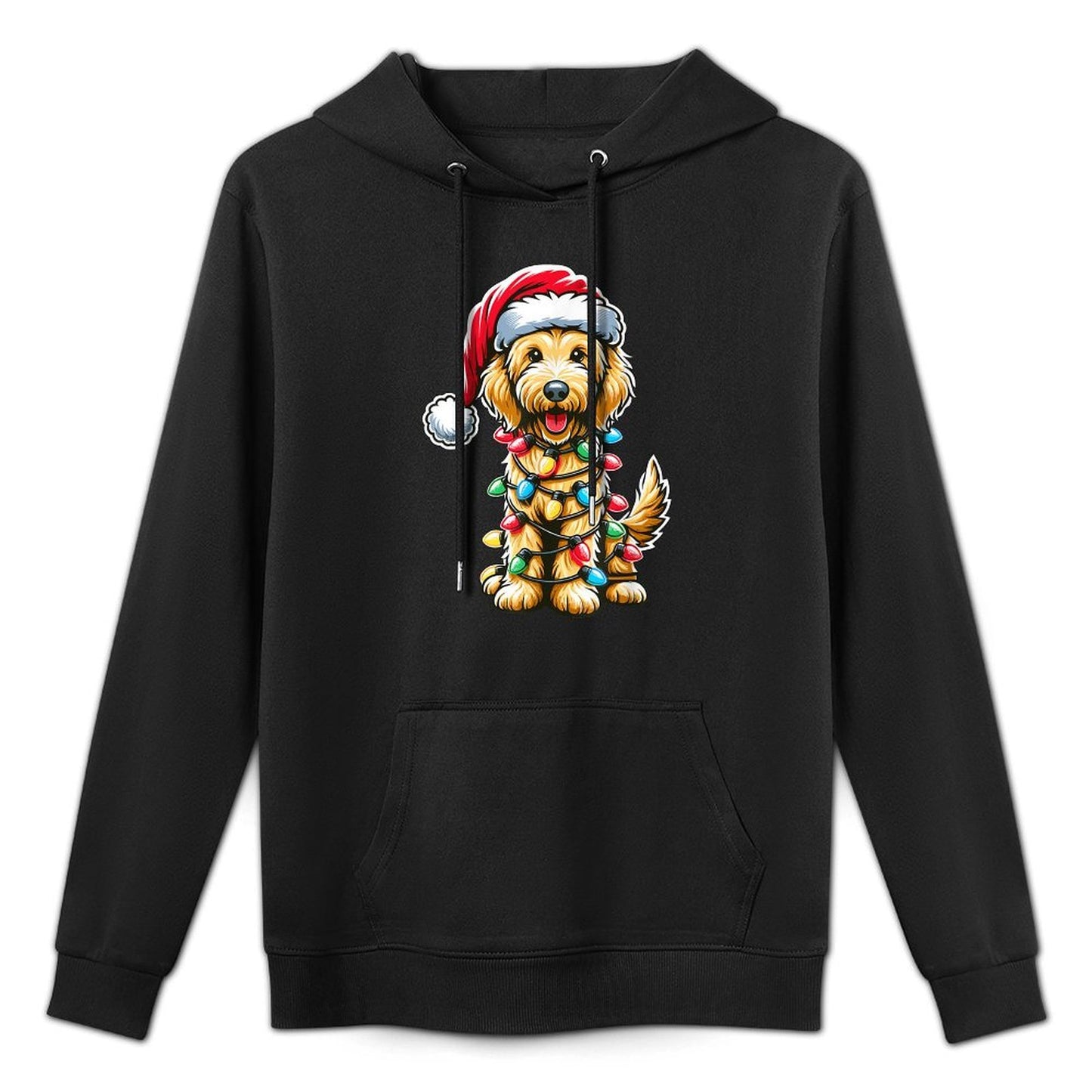 Australian Labradoodle Christmas Tree Xmas Santa Labradoodle Customizable Surface Hoodie