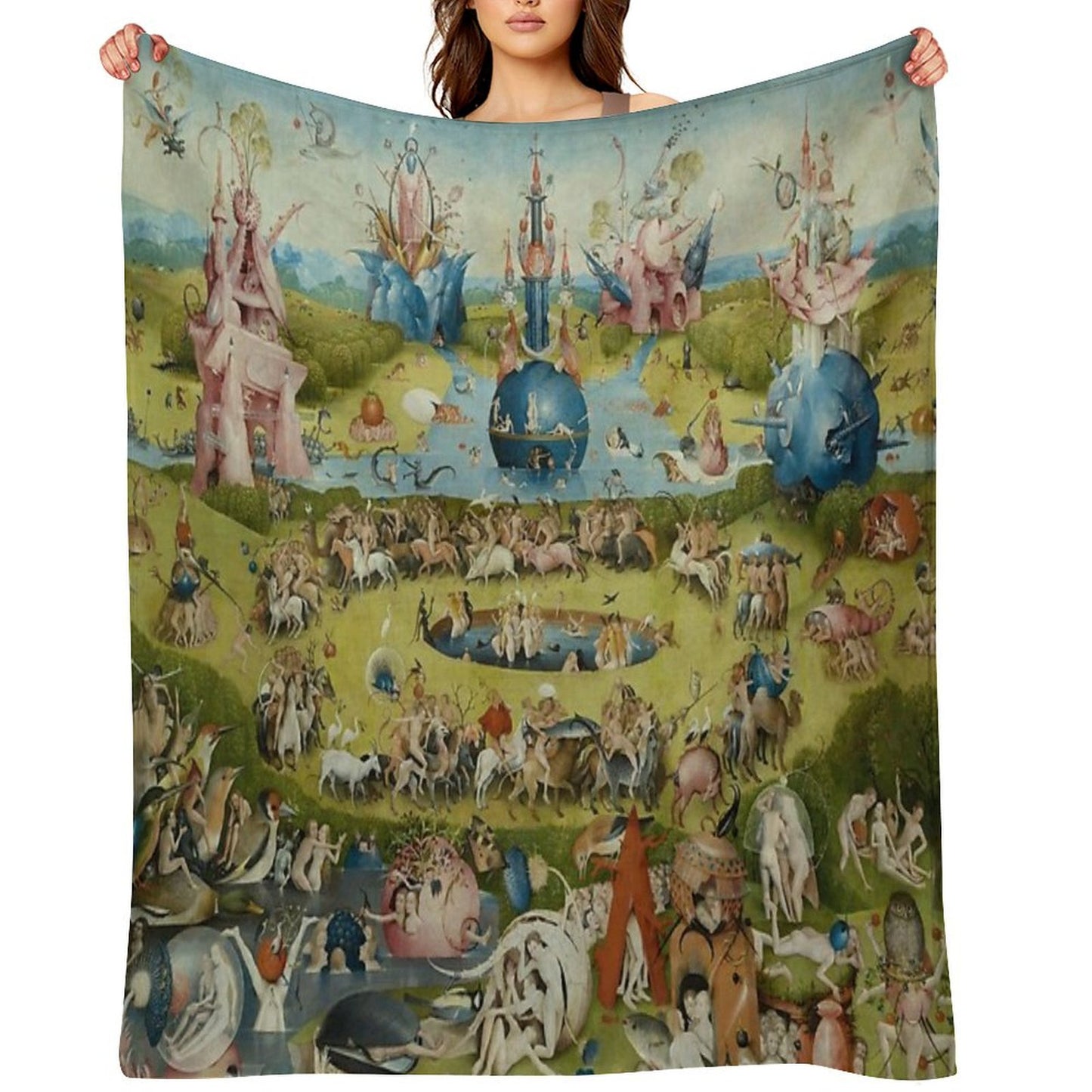 The Garden of Earthly Delights - Hieronymus Bosch Throw Blanket