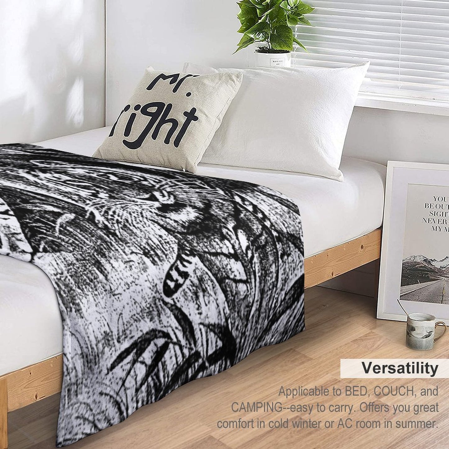 Cobija Del Tigre Mexican Blanket Tiger Meme Throw Blanket