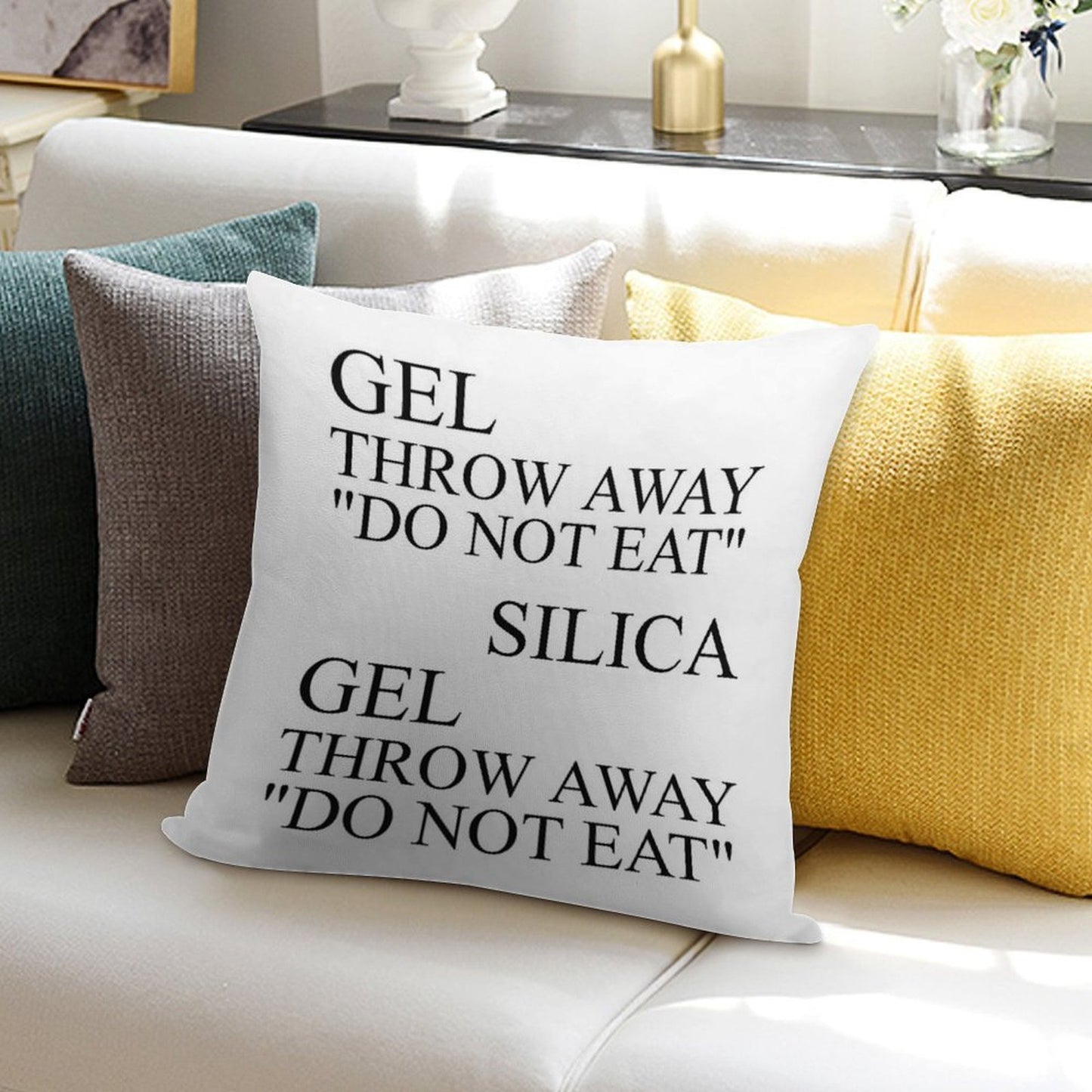 Silica Gel Soft Shrink-Resistant Throw Pillow