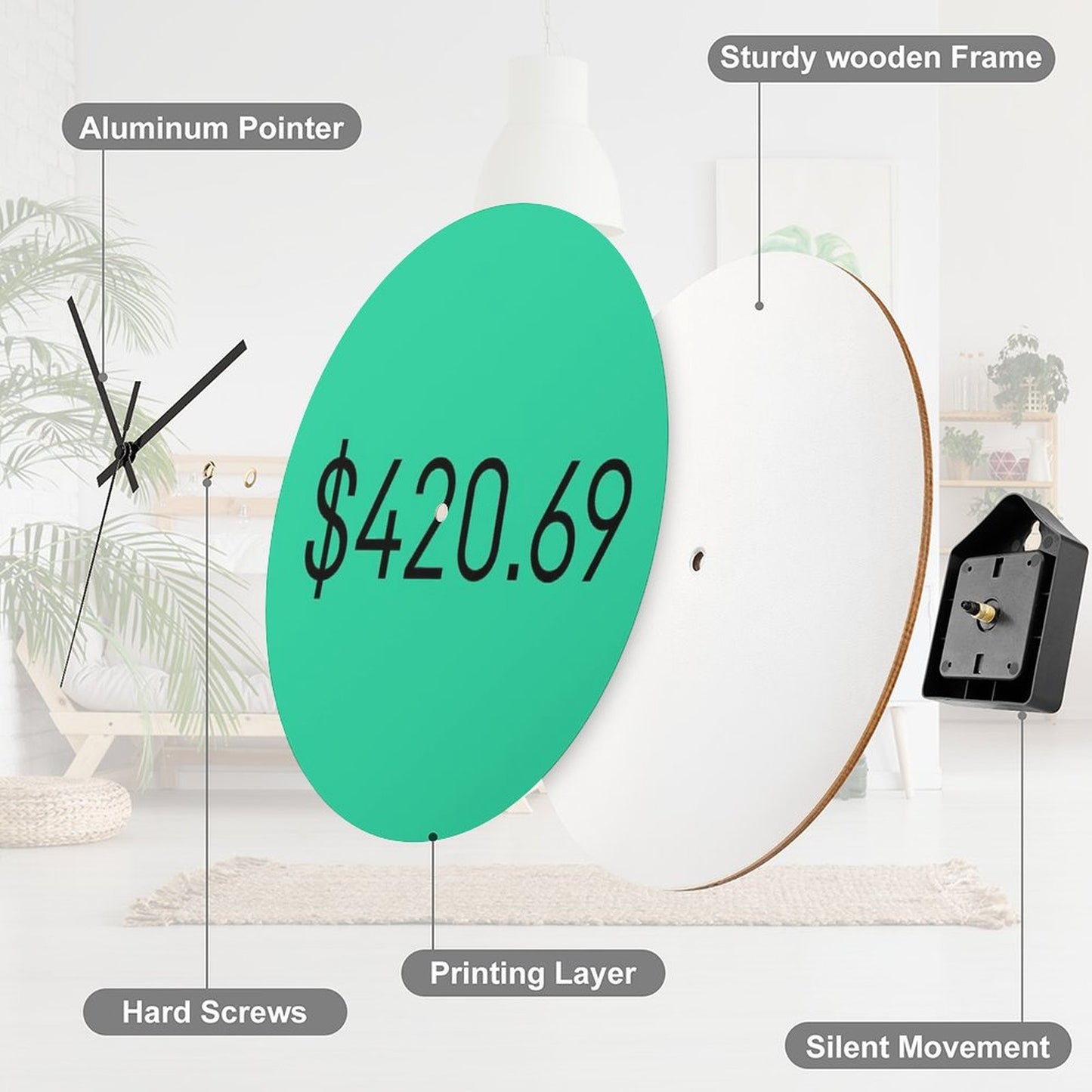 $420.69 Wall Clock
