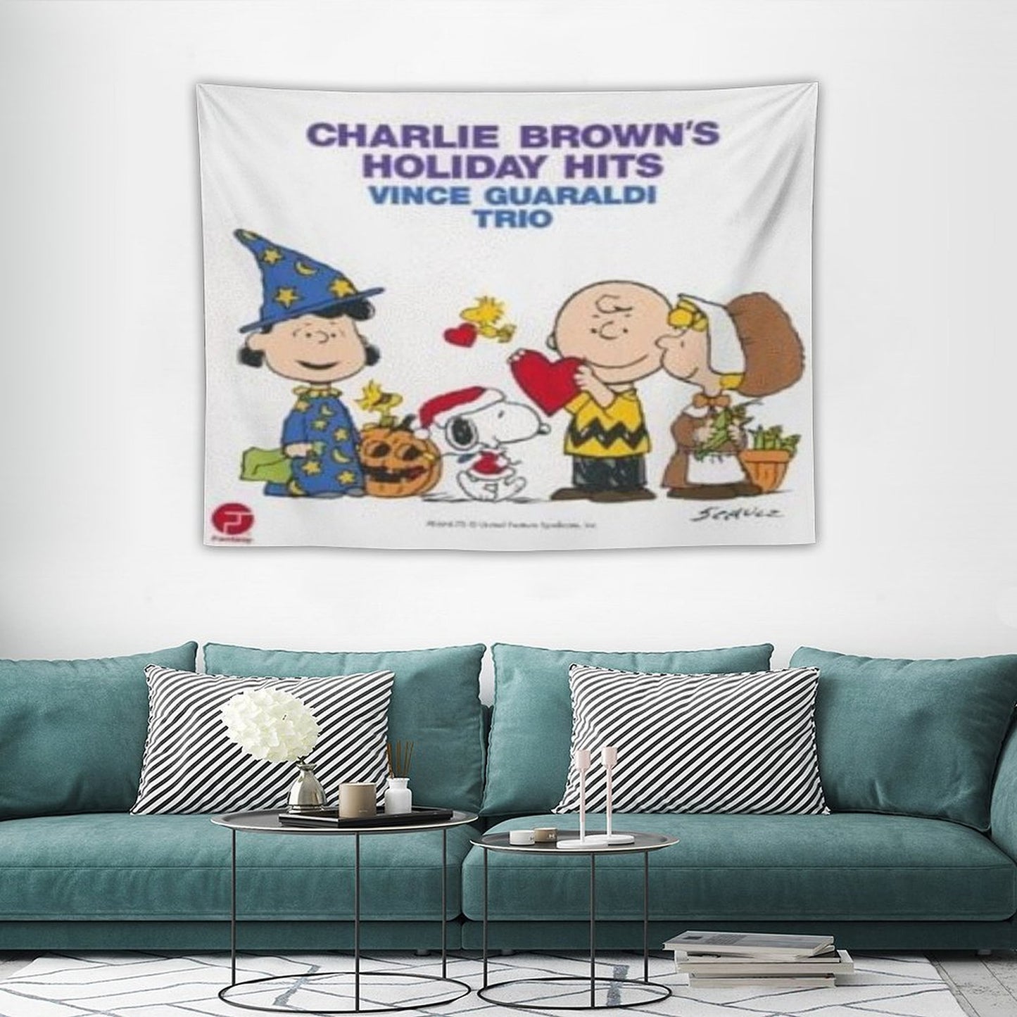 Charlie Brown’s Holiday Hits Tapestry