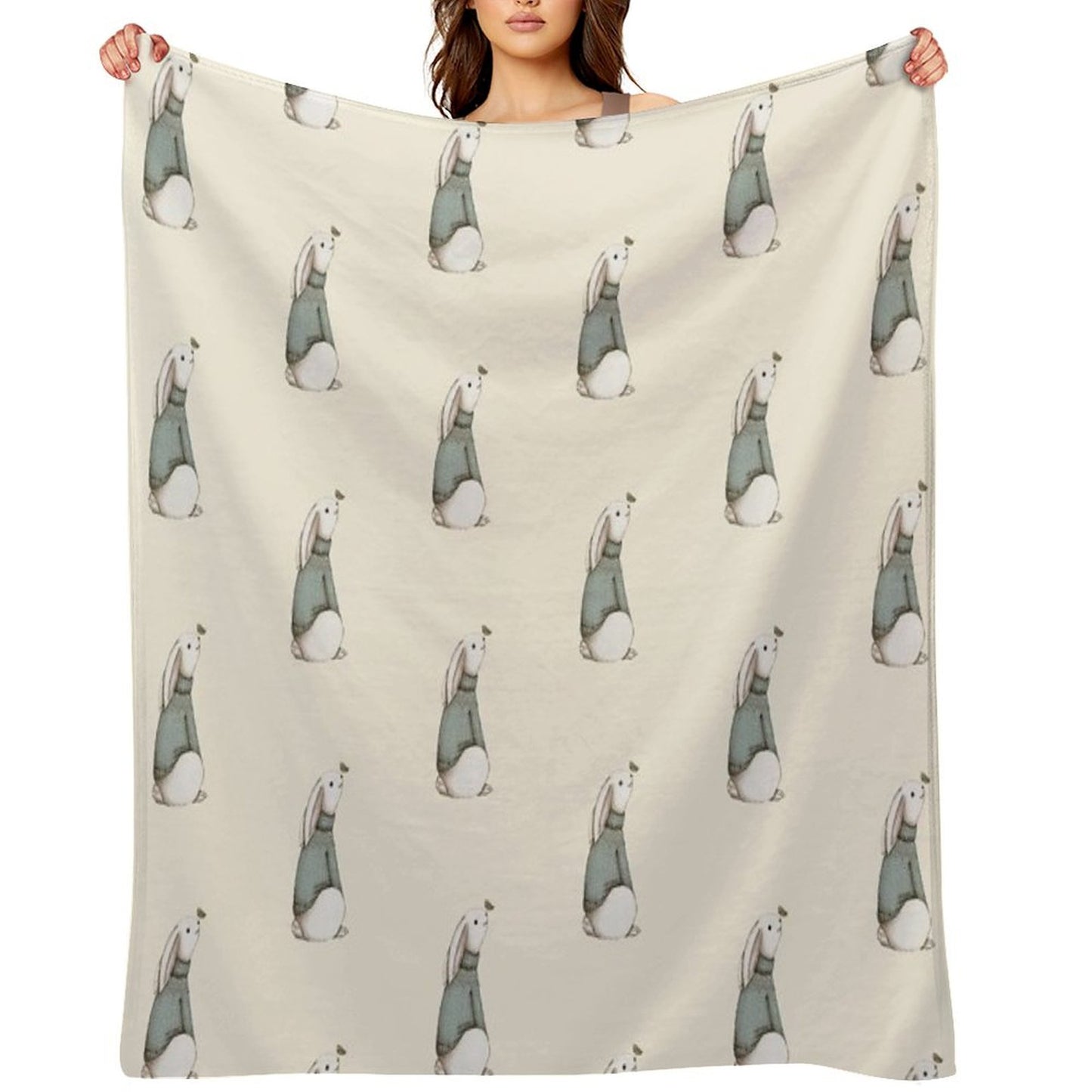 Blue Jumper Throw Blanket