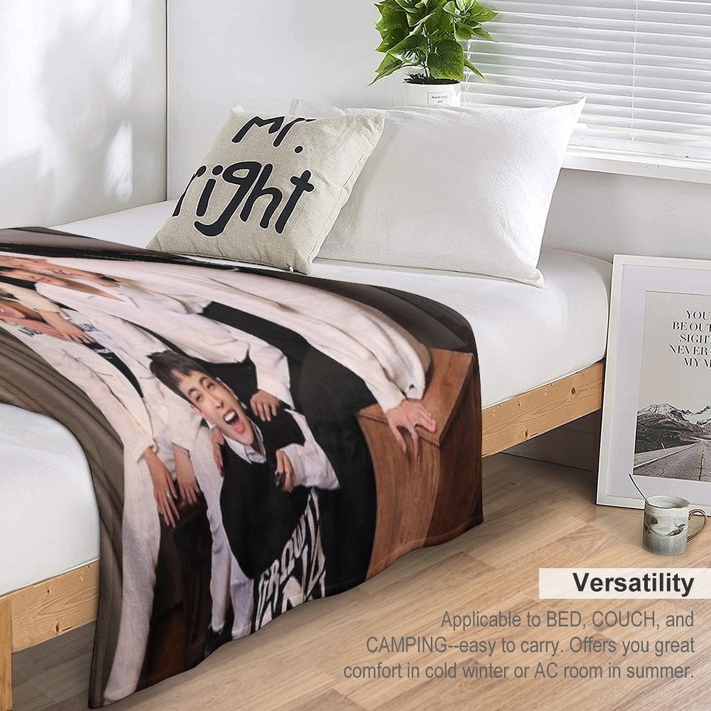 Ateez Anniversary Throw Blanket