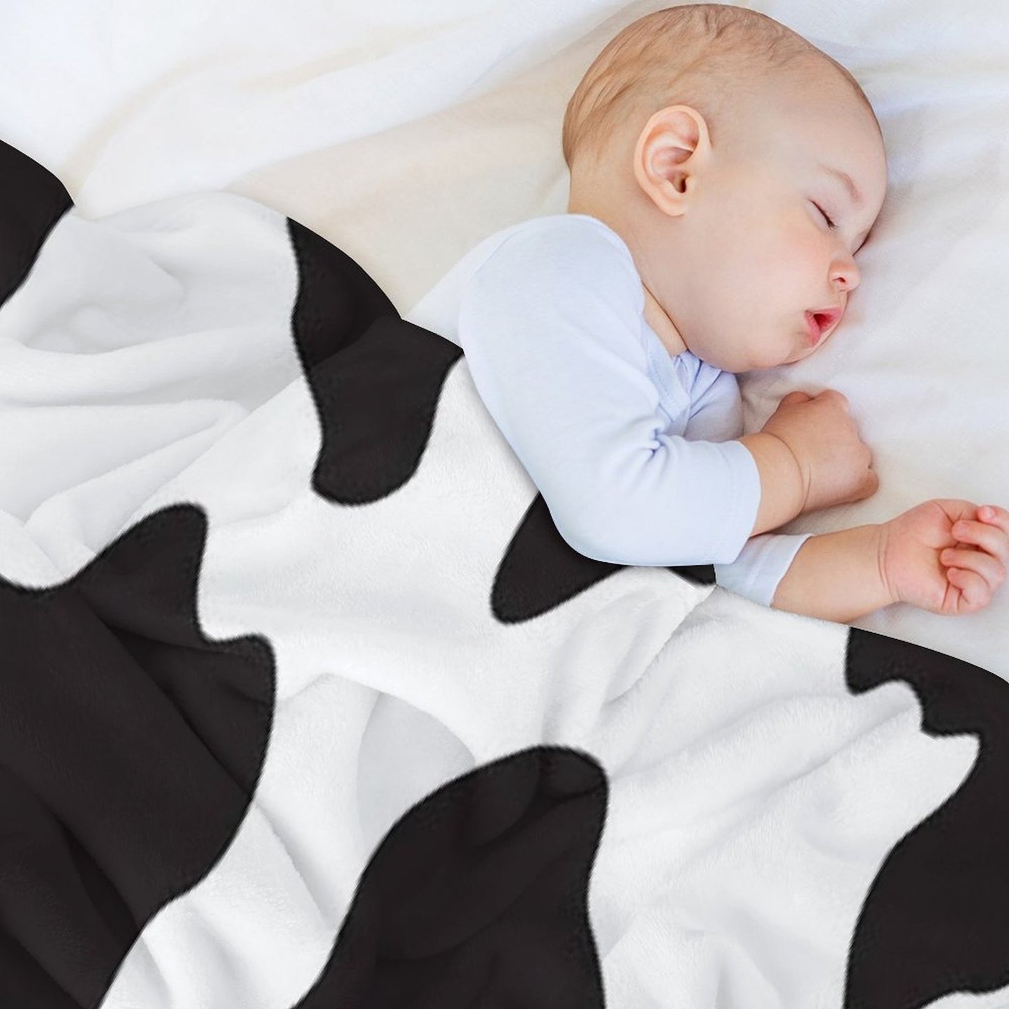 Cow Animal Print Cowboy Country Ranch Farm Style Throw Blanket