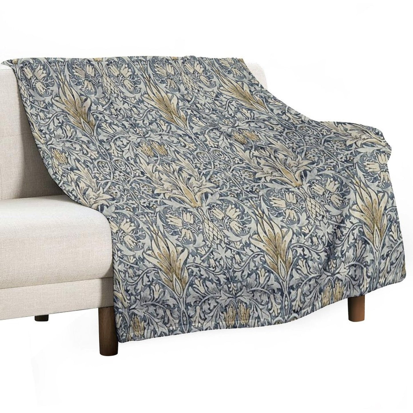 William Morris Snakeshead Pattern Throw Blanket