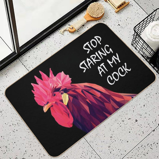 Stop Staring at My Cock Bath Mat