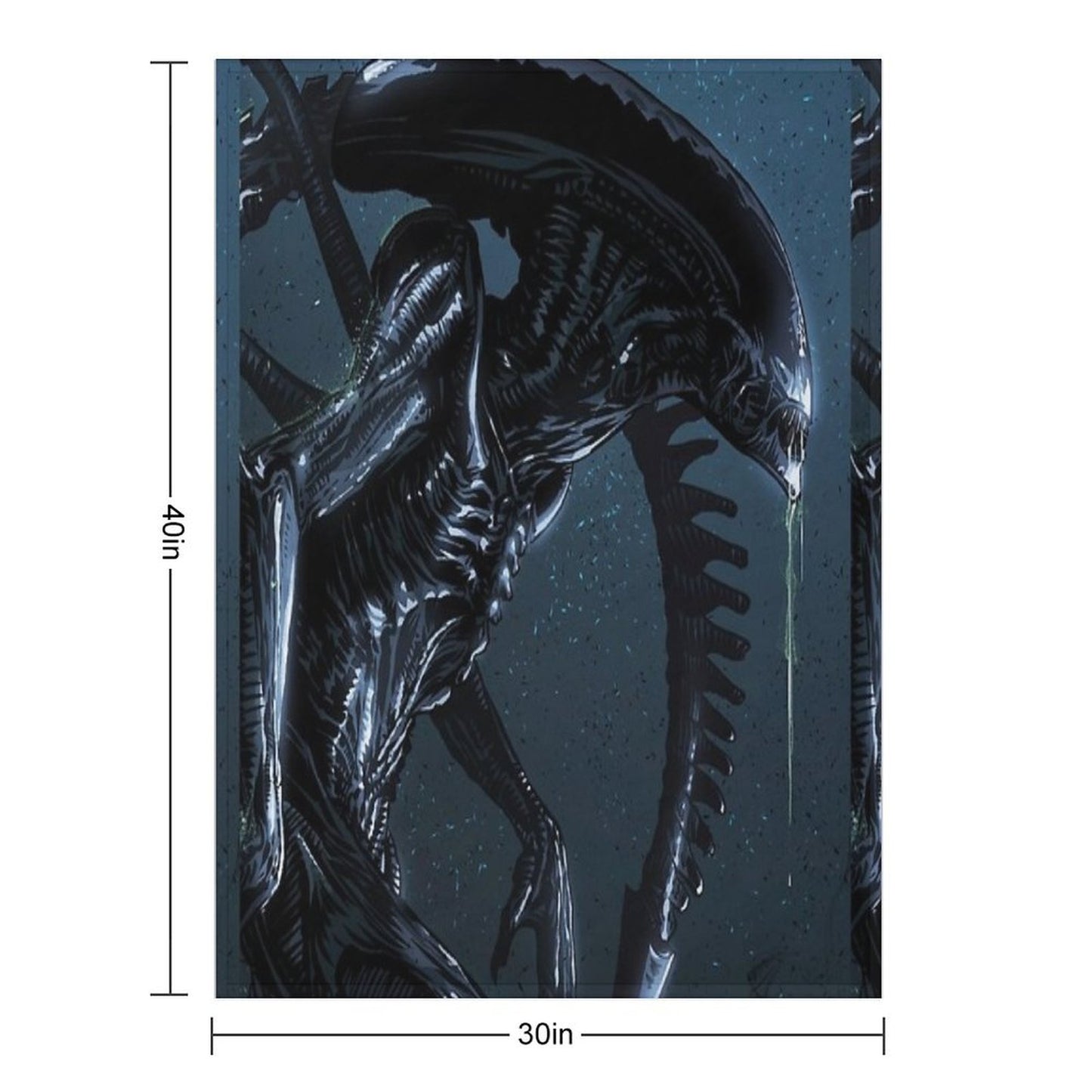 Xenomorph Alien Throw Blanket
