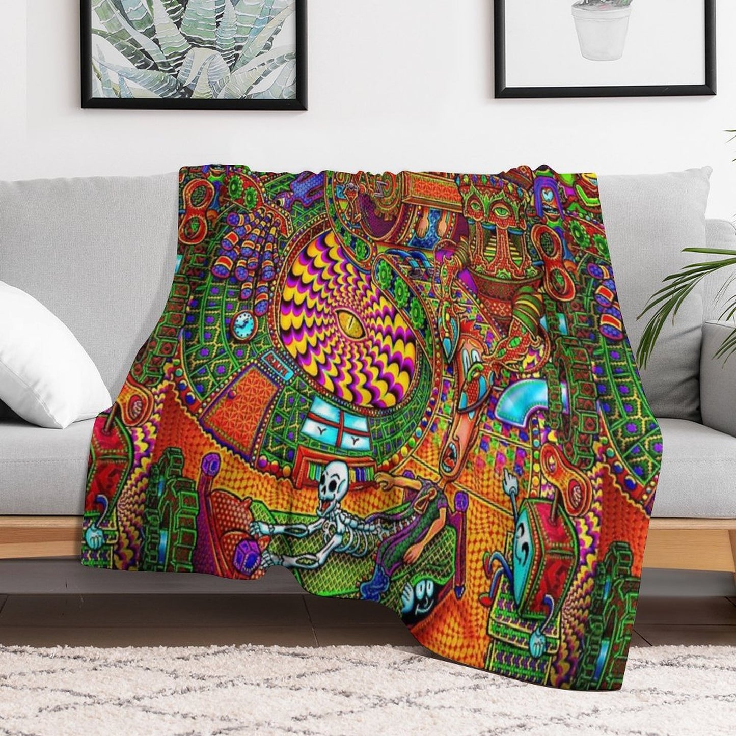 Carnival of The Abyss Throw Blanket