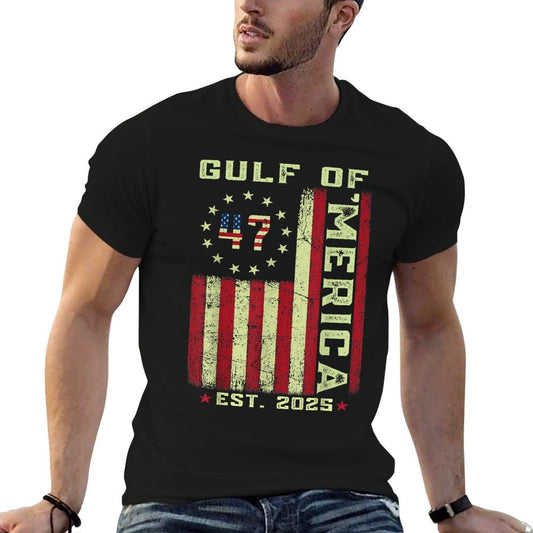 Gulf of 'Merica US Patriotic 2025  Polyester Blend T-Shirt