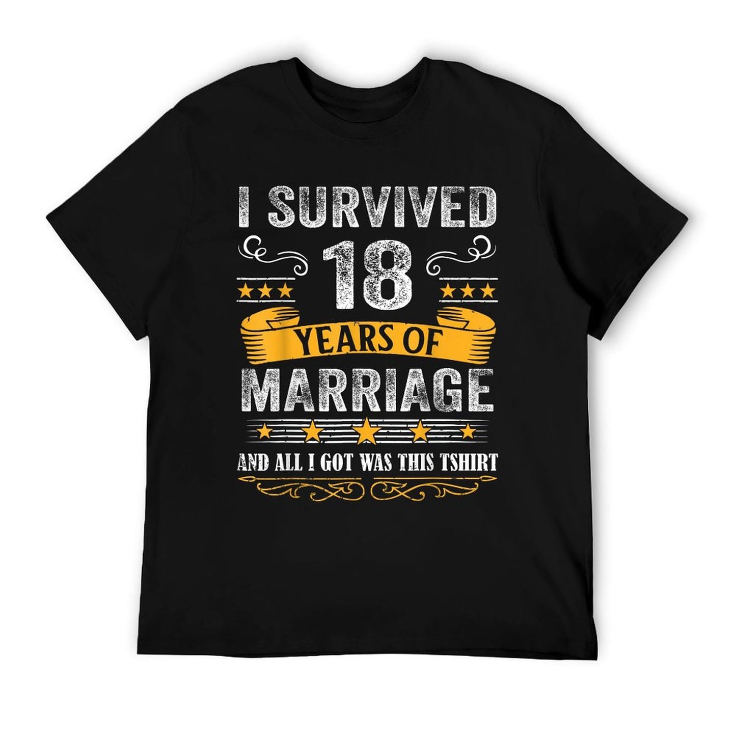 18th Wedding Anniversary Shirt Couples Husband Wife 18 Years T-Shirt