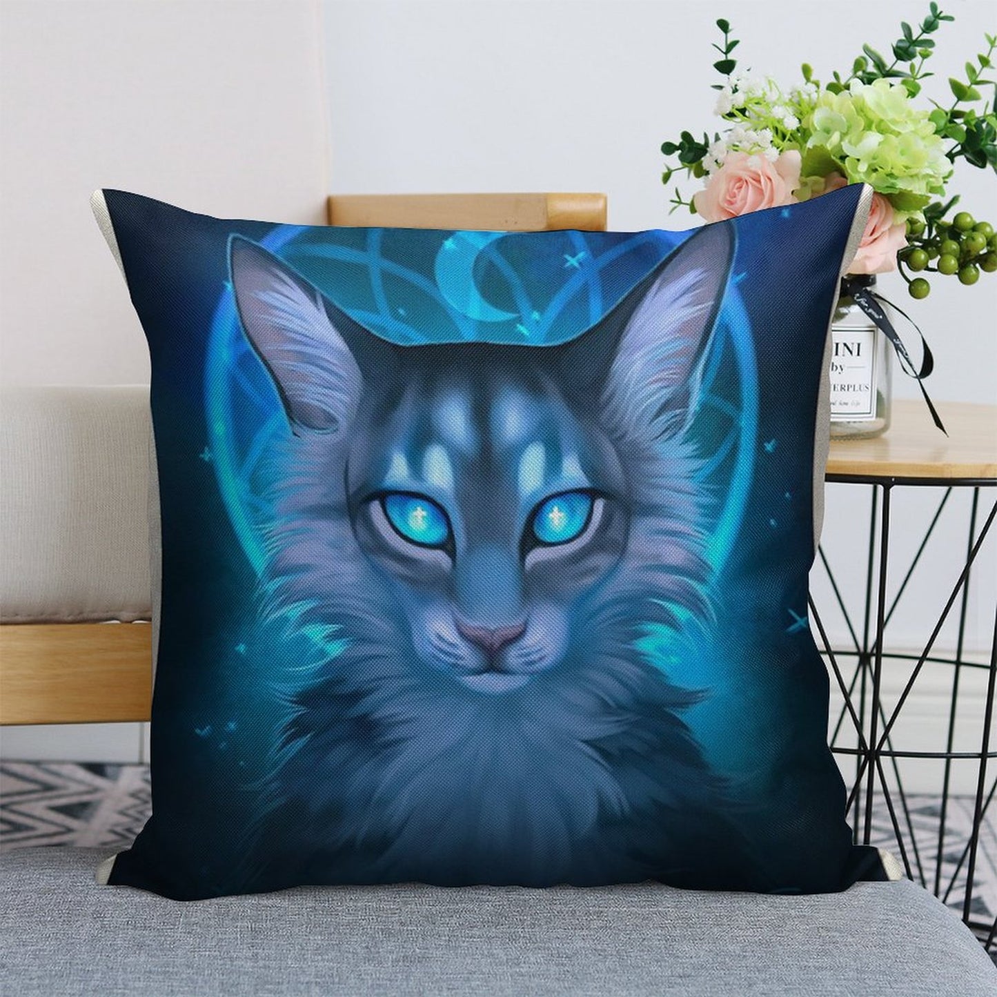 Warriors Jayfeather Linen Throw Pillow Cover