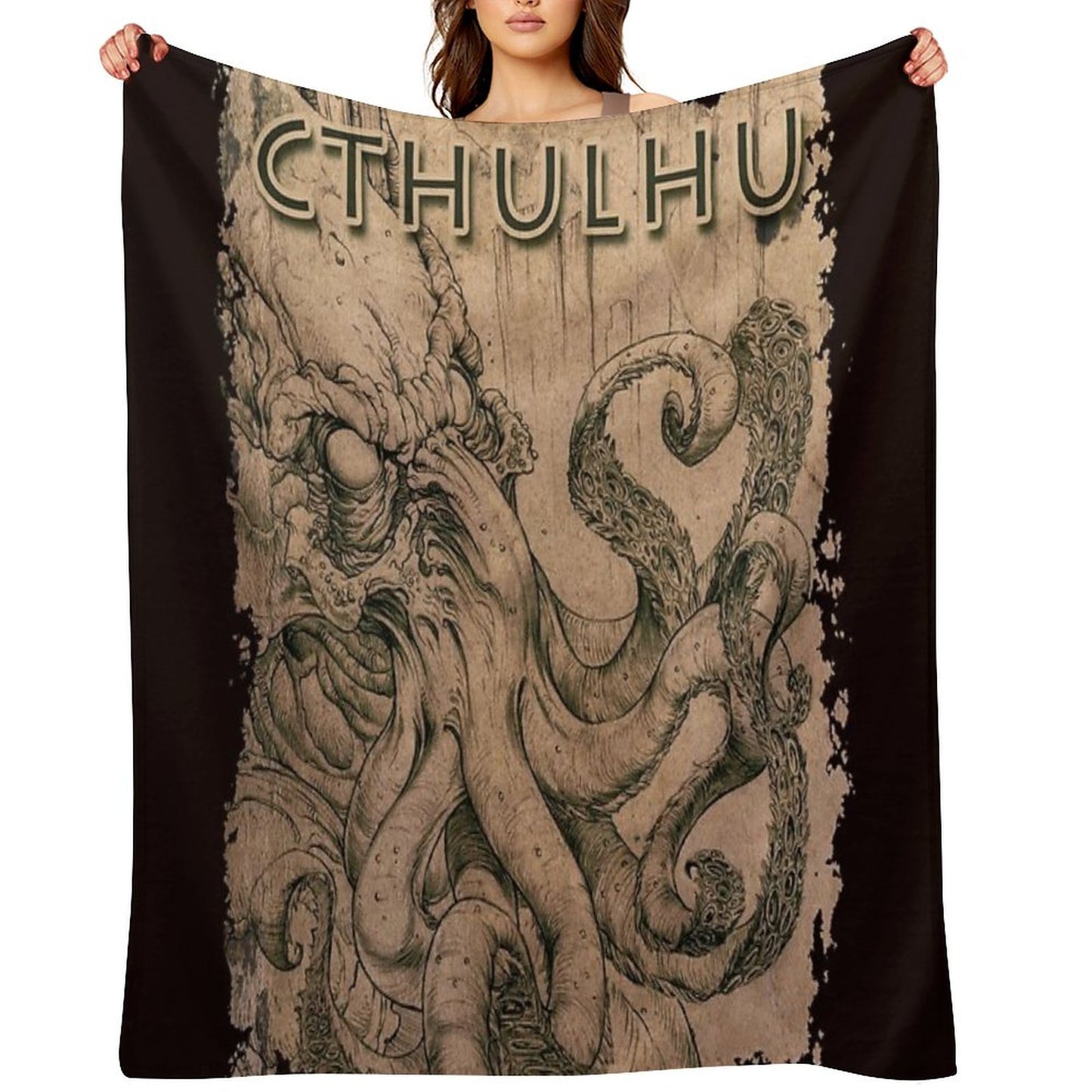 Cthulhu The Ancient Throw Blanket