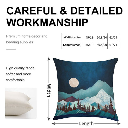 Moon Bay Linen Throw Pillow Cover