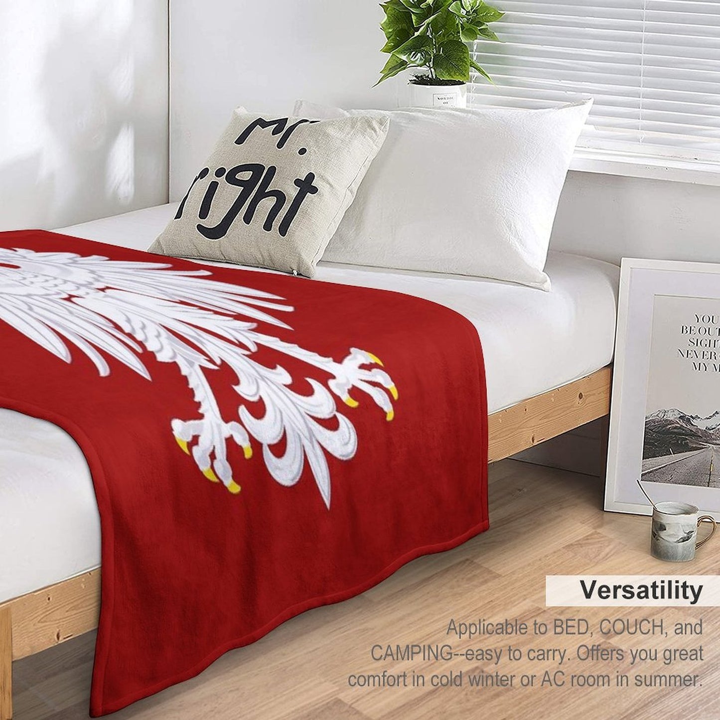 Polish Eagle Throw Blanket