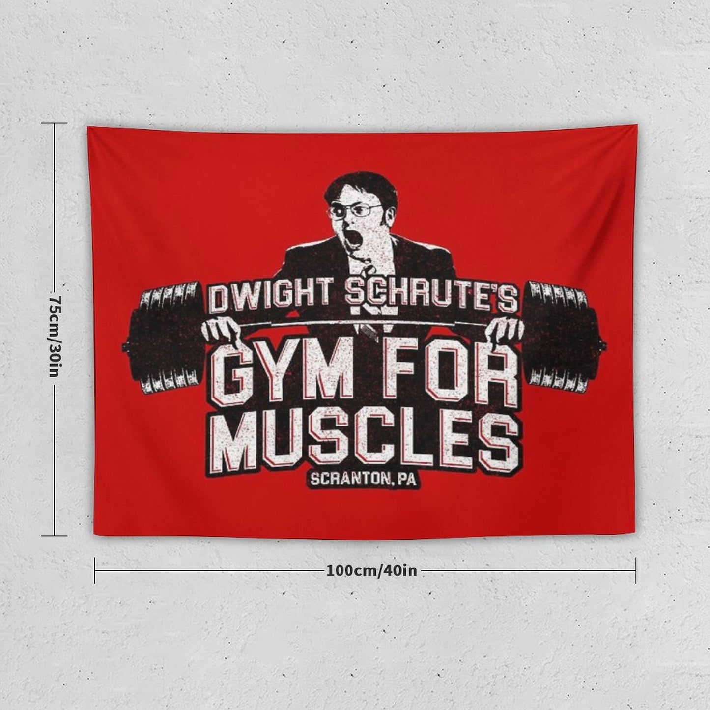 Dwight Schrute's Gym For Muscles Tapestry