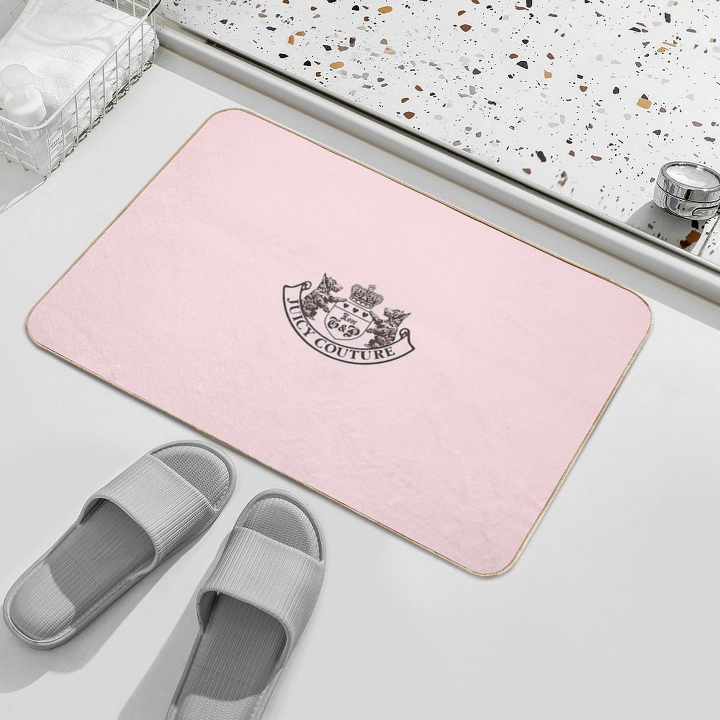 Y2k Juicy Couture Crest Bath Mat