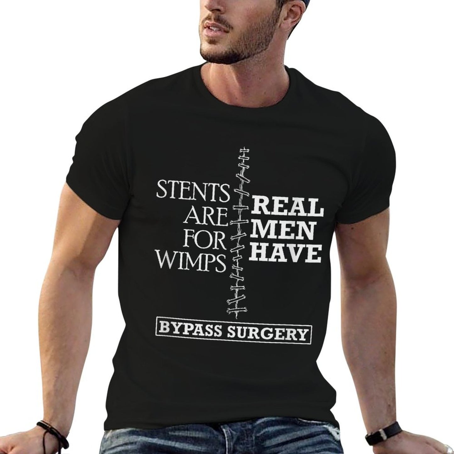 Heart Surgery Survivor After Surgery Recovery Men Bypass T-Shirt