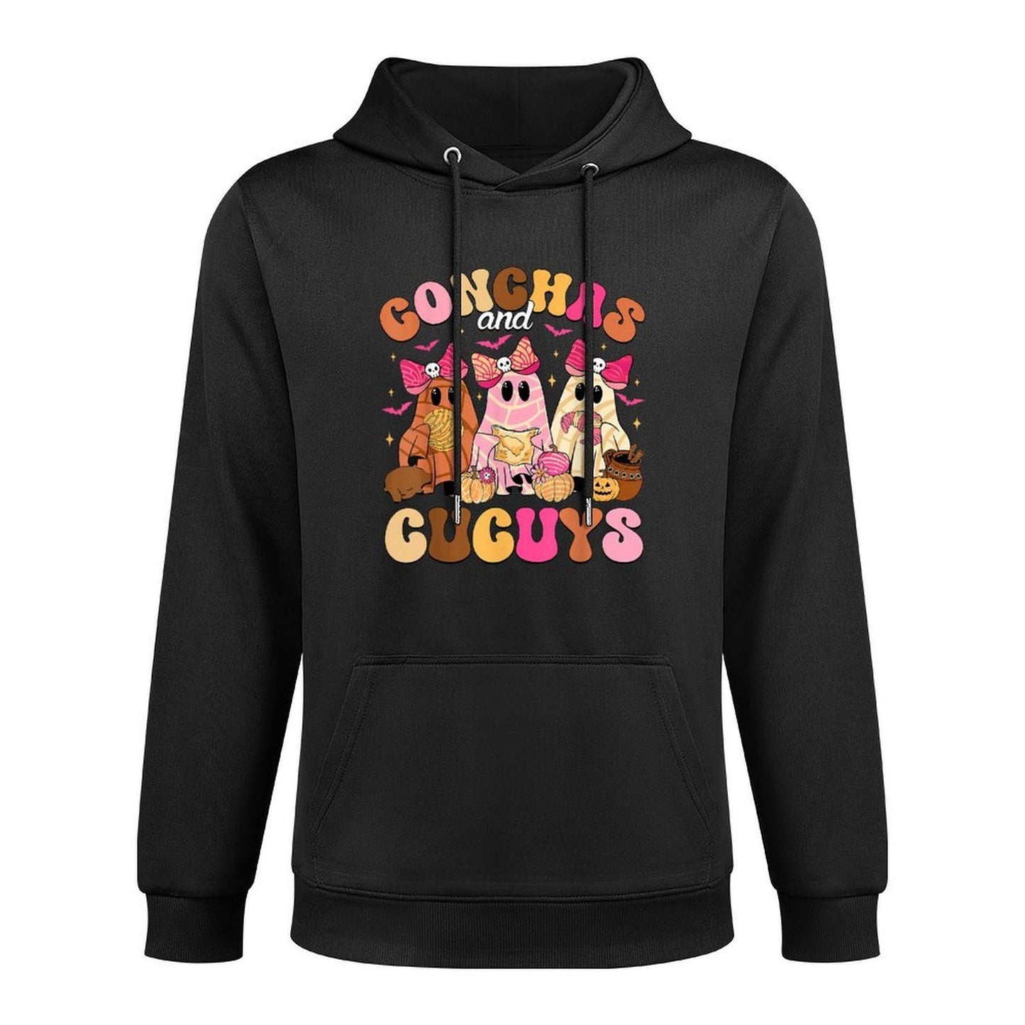 Cute Conchas And Cucuys Ghost Funny Mexican Halloween Ghost Relaxed Fit Hoodie