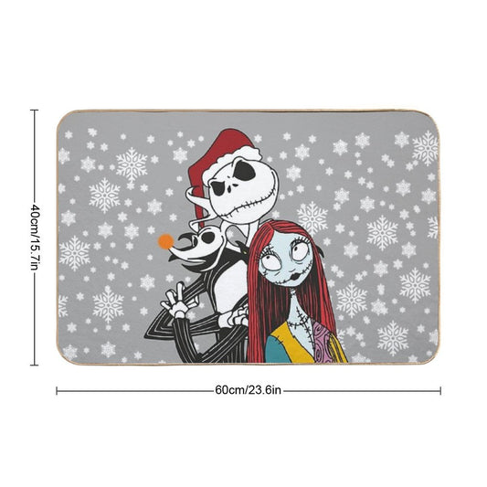 Jack Skellington, Zero And Sally - The Nightmare Before Christmas Bath Mat