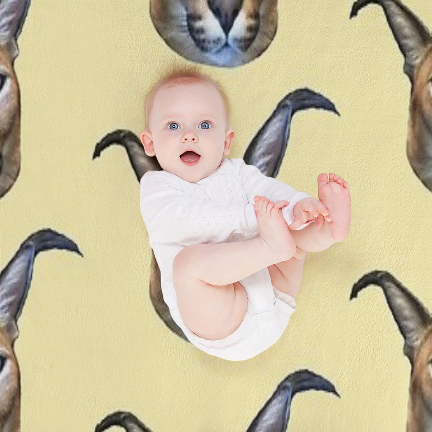 Big Floppa Throw Blanket