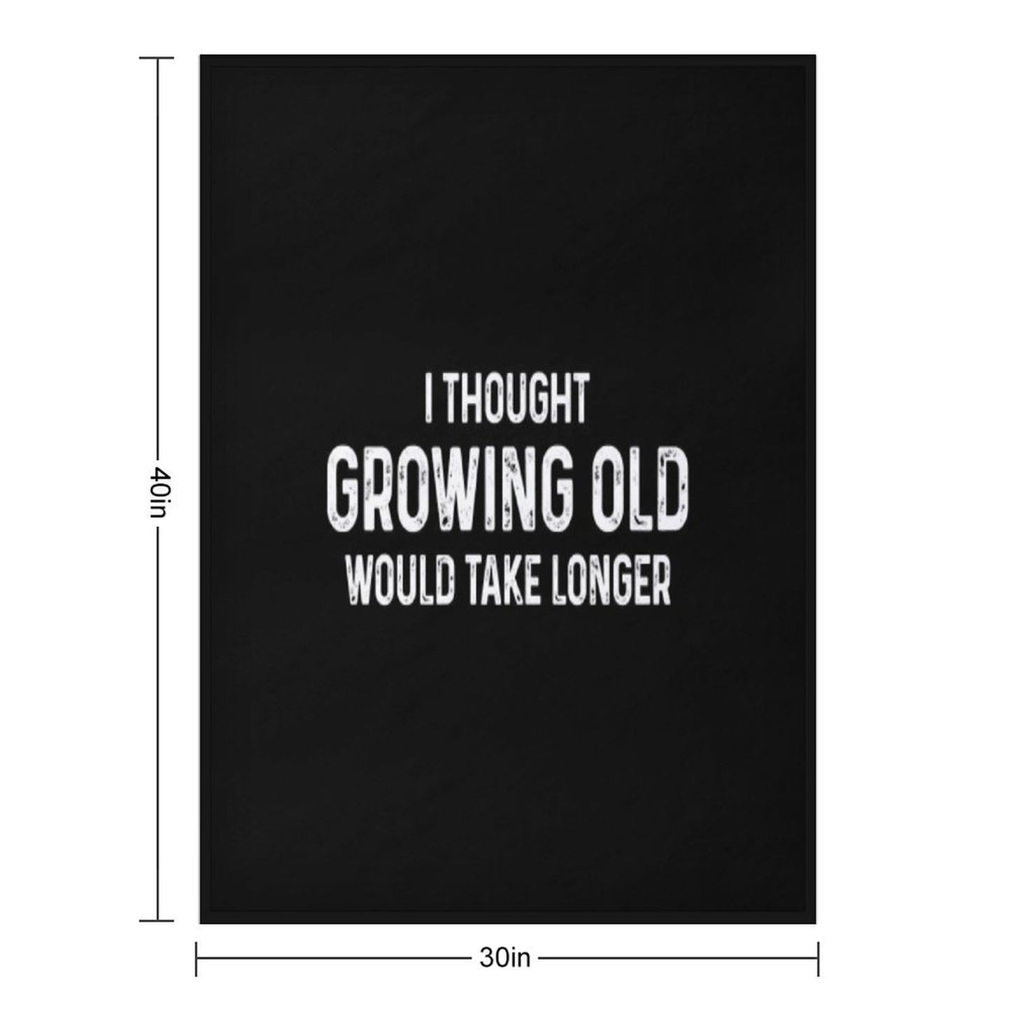 I Thought Growing Old Would Take Longer Throw Blanket