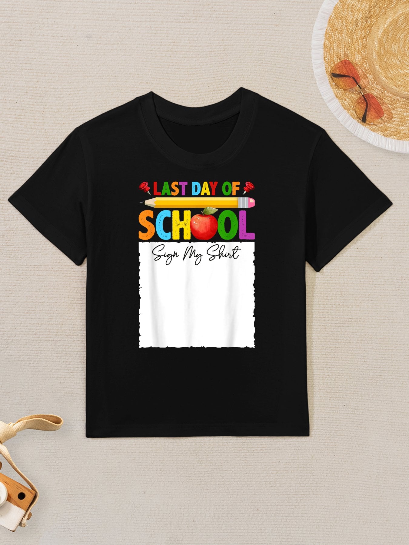 Funny Last Day Of School Sign My Autograph Graduation Kids T-Shirt