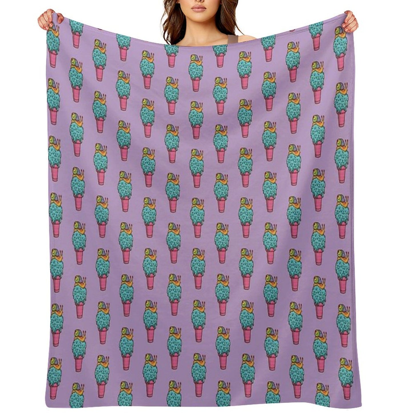 Crazy Snail Cone Throw Blanket