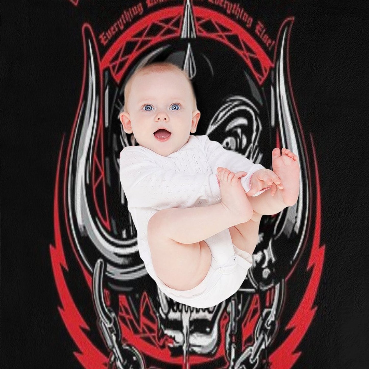Rock N Roll 88motorhead Throw Blanket