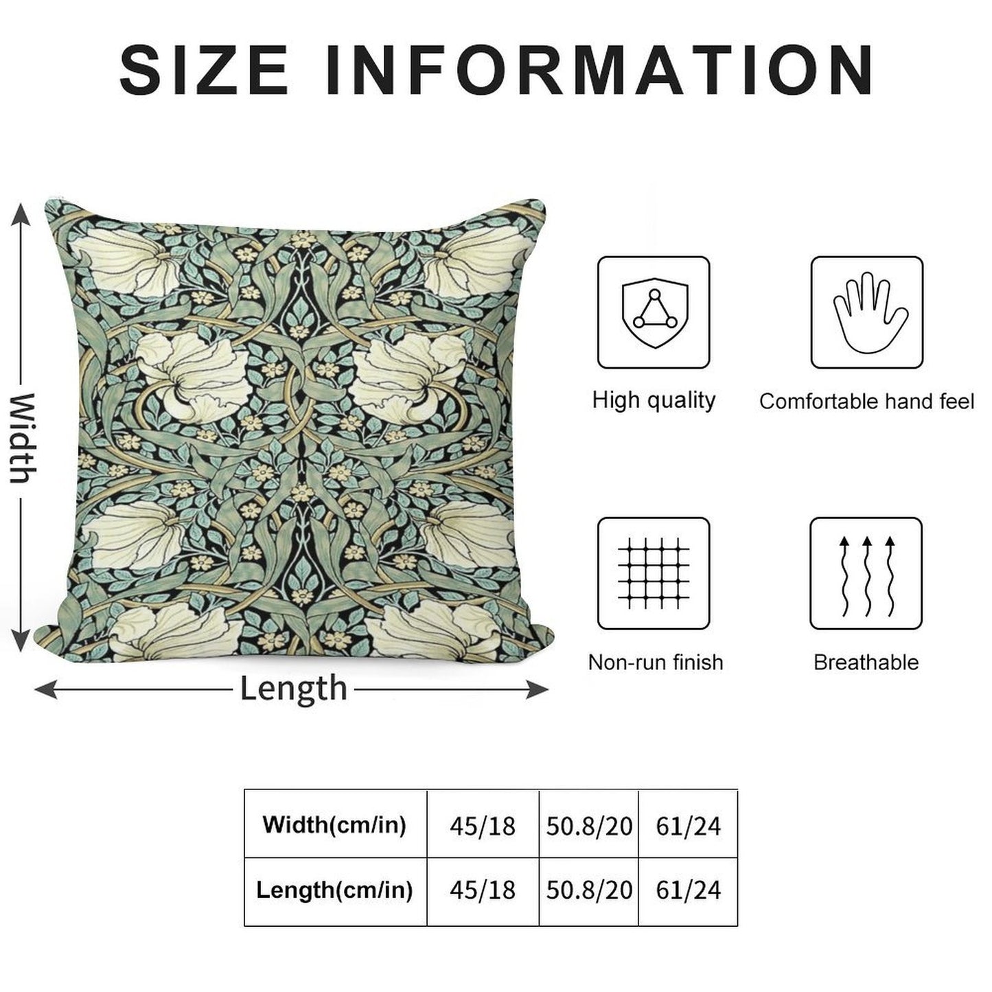 William Morris - Pimpernel Soft Style Accent Throw Pillow