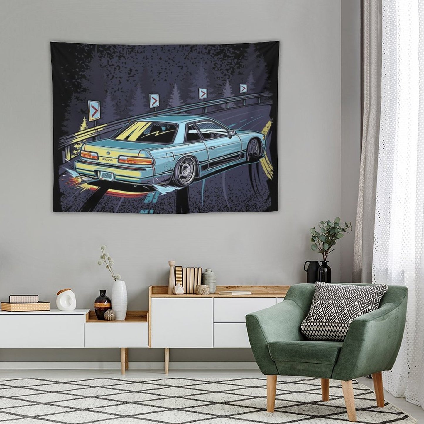 Silvia S13 Touge Drift Tapestry
