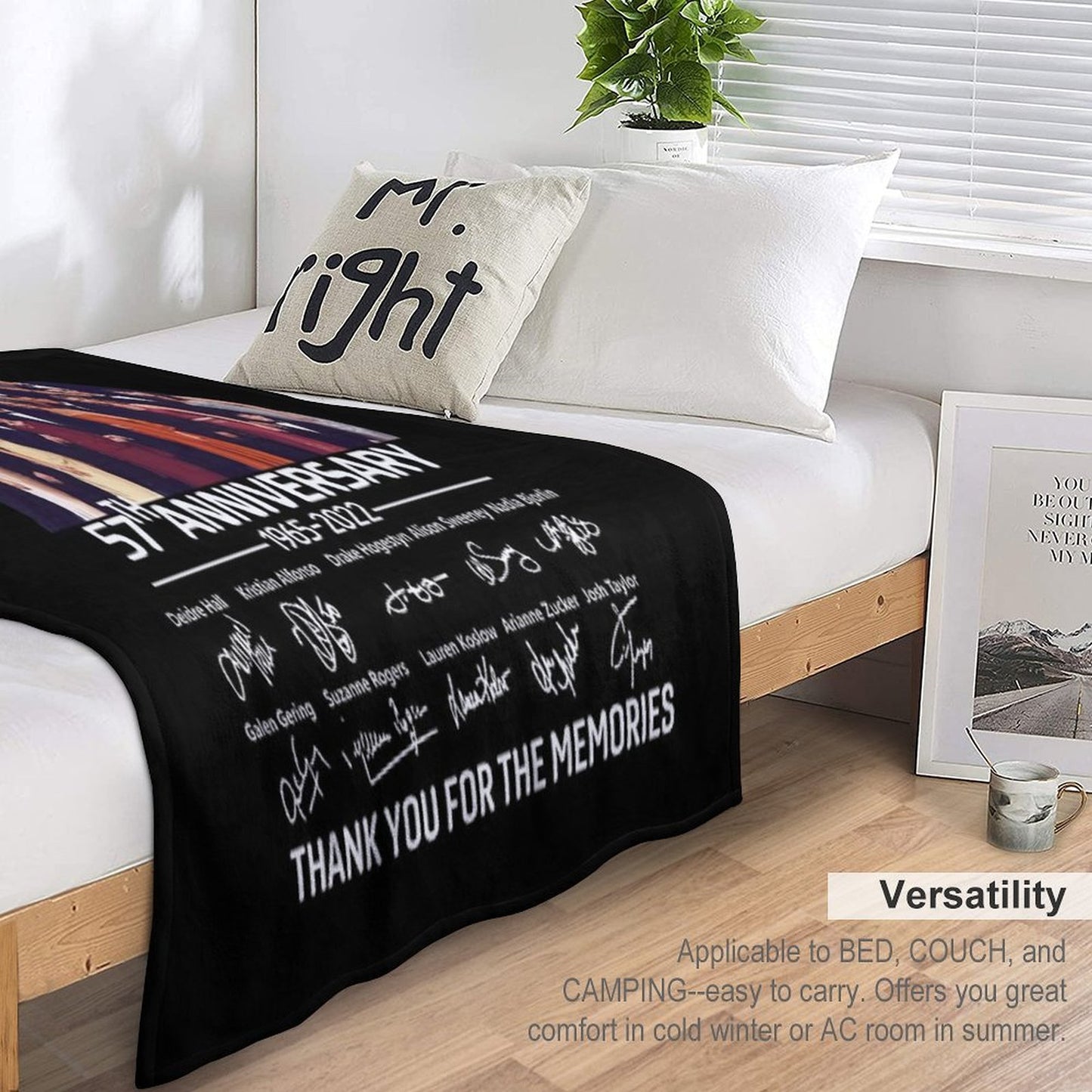 Days Of Our Lives 57Th Anniversary Throw Blanket