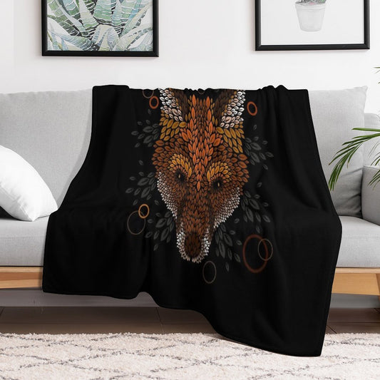 Fox Face Throw Blanket