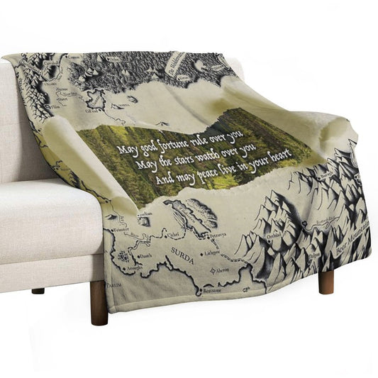 Eragon Elvish Greeting Throw Blanket