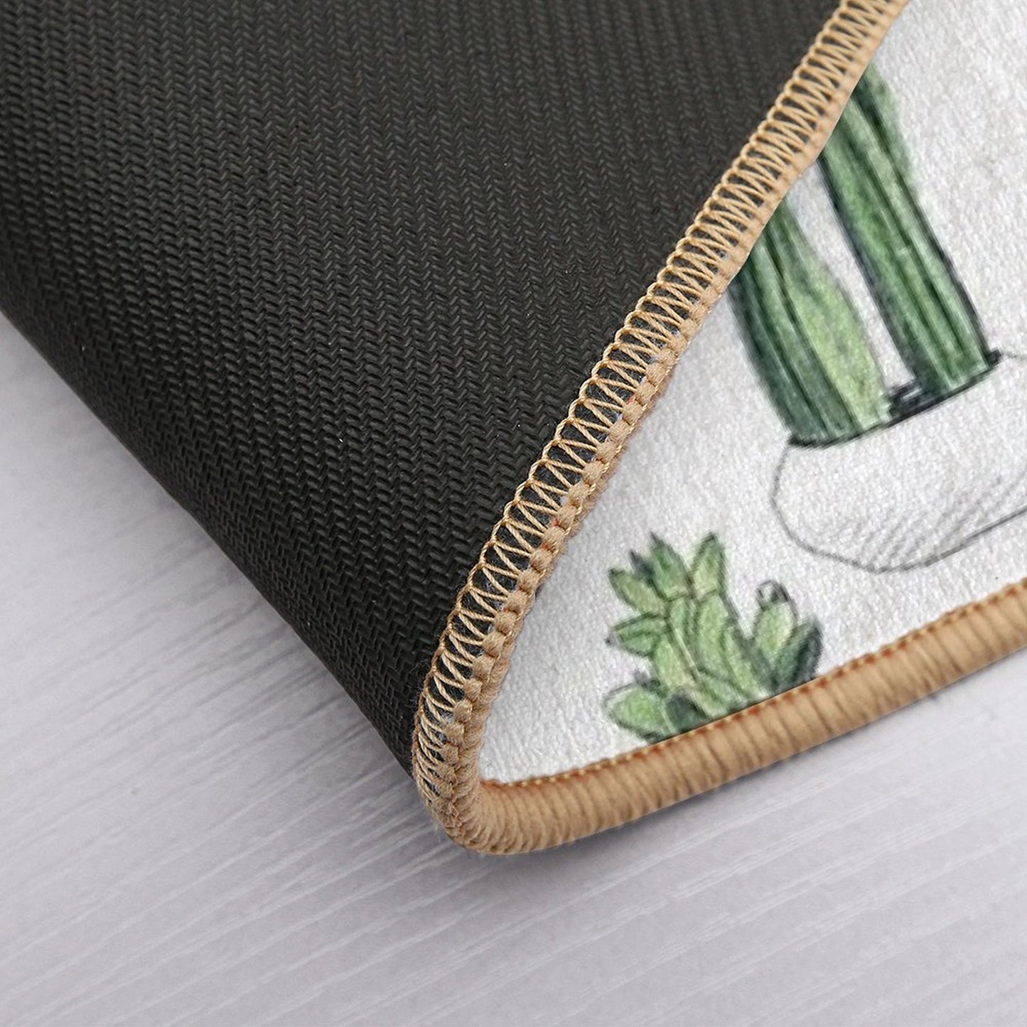 Watercolour Cacti & Succulents Bath Mat