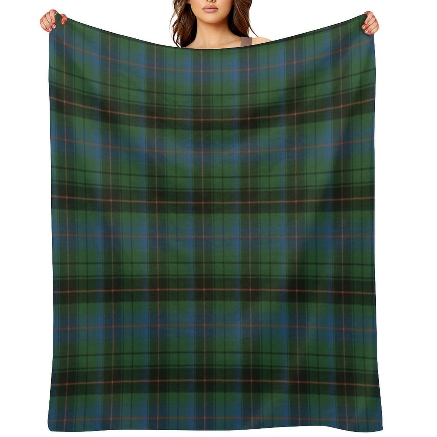 Davidson Clan Ancient Tartan Throw Blanket