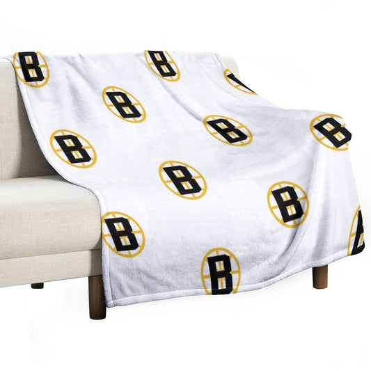 Boston Hockey Throw Blanket